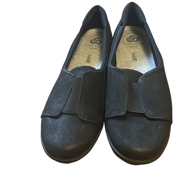 Clarks Cloud Steppers Black Ayla Band Slip on Comfort‎ Shoes 8.5 - Picture 7 of 7